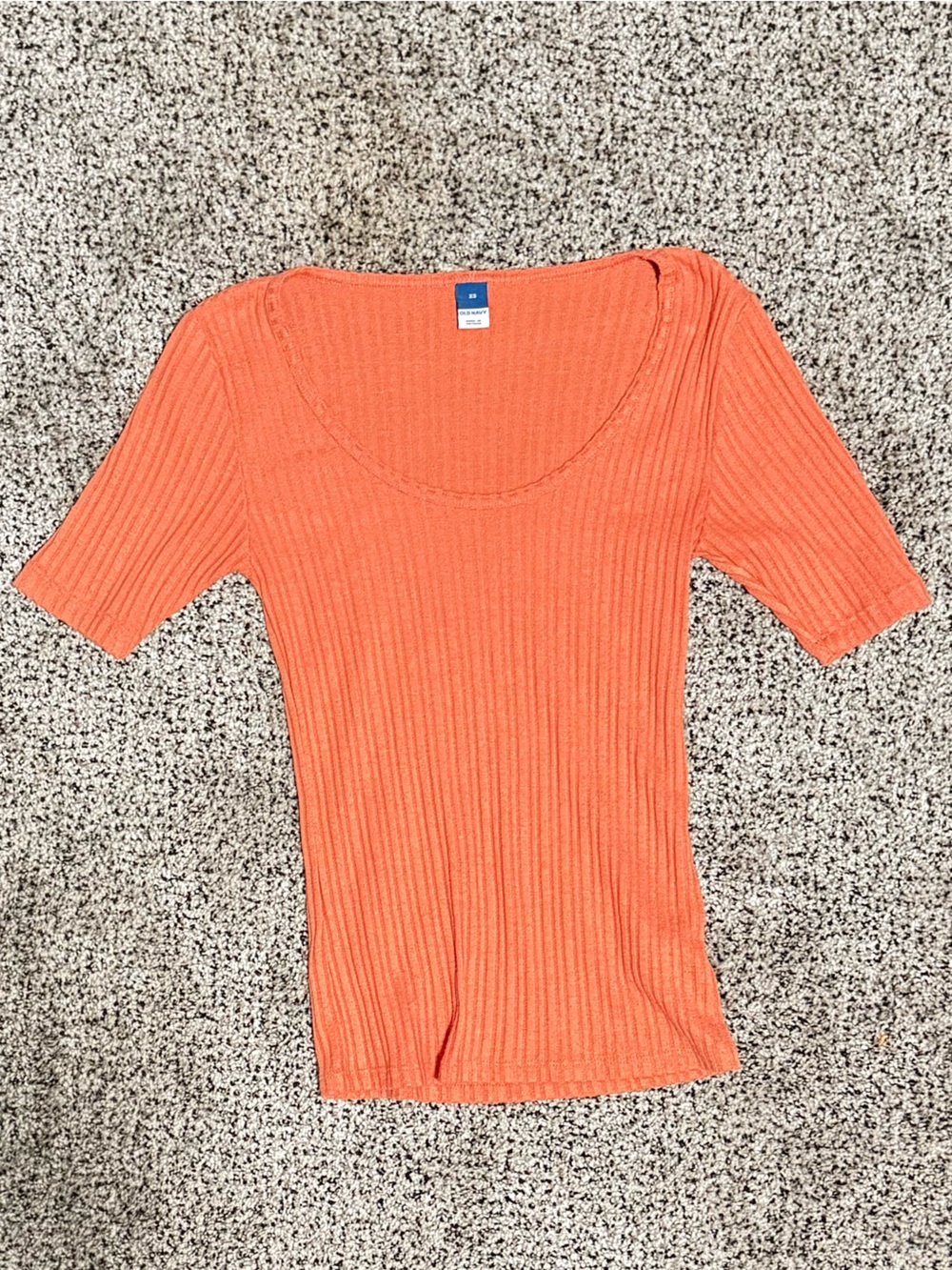Old Navy Ribbed One-Piece in Bright Orange